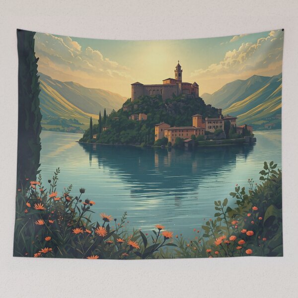 Item preview, Bolsena - Lake Bolsen designed and sold by JessArty ⭐⭐⭐⭐⭐.