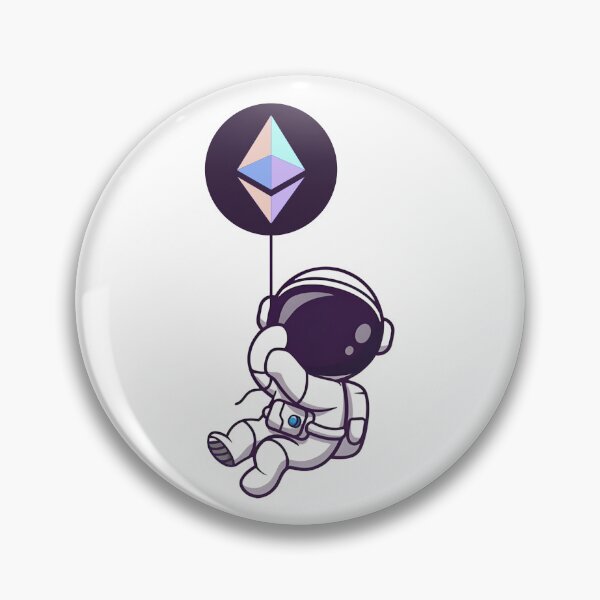 Item preview, Astronaut with Ethereum Balloon designed and sold by LouLabeau.