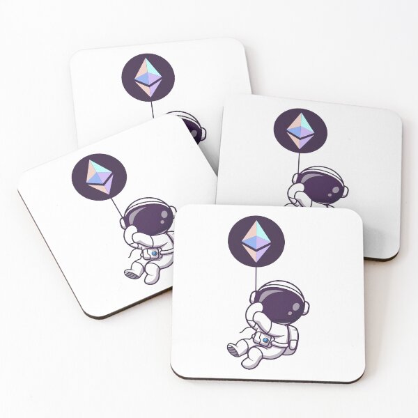 Item preview, Astronaut with Ethereum Balloon designed and sold by LouLabeau.