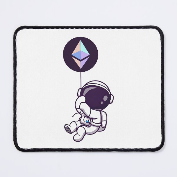 Item preview, Astronaut with Ethereum Balloon designed and sold by LouLabeau.