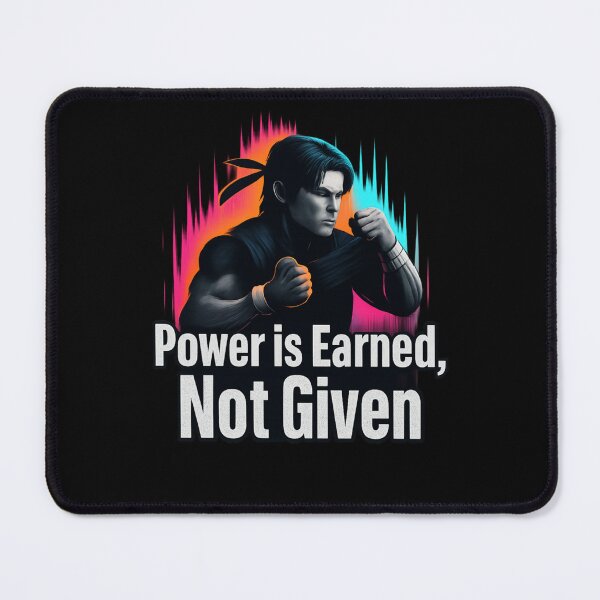 Item preview, Power Is Earned, Not Given – Anime Warrior Motivation designed and sold by PunchDrop.
