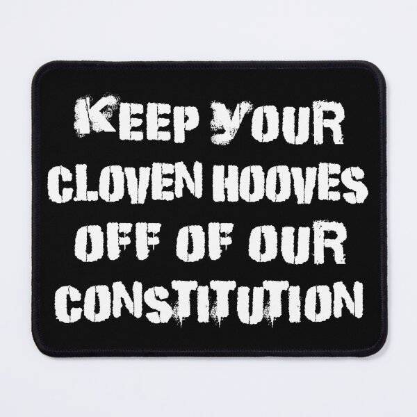 Item preview, Keep Cloven Hooves Off Constitution Funny T-Shirts Hoodies Stickers Pins Magnets Posters Mugs Anti Trump Anti Fascist Humorous Tees Gifts For Her Him Protests Resist designed and sold by allfreelance.