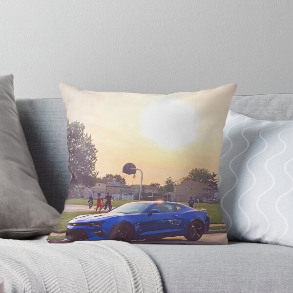 Item preview, My Hyper Blue Metallic Camaro Shines Under Evening Sun designed and sold by letsnvision.