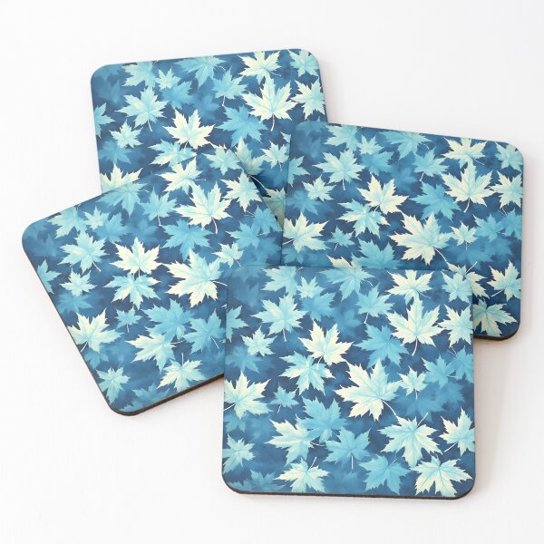 Item preview, Blue Maple Leaf Fall Foliage New England Falling Leaves designed and sold by LeafPrints.