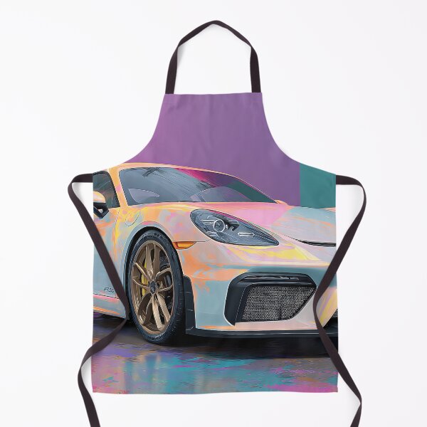 Item preview, Porsche 718 Cayman GT4 Pop Art Painting Print designed and sold by AutoPopStudio.