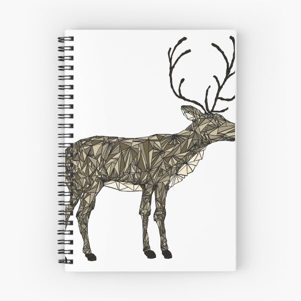 Item preview, Geometric Deer Silhouette in Earth Tones designed and sold by CivilOrangeDesigns.