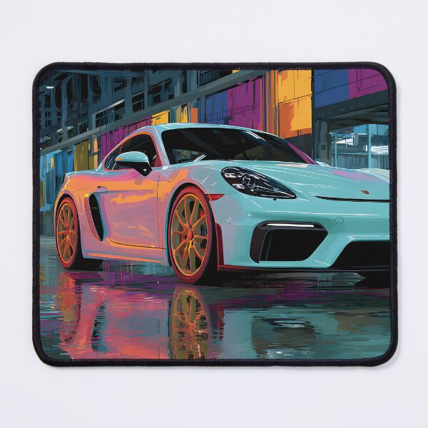 Item preview, Modern Pop Art Porsche 718 Cayman GT4 Poster designed and sold by AutoPopStudio.