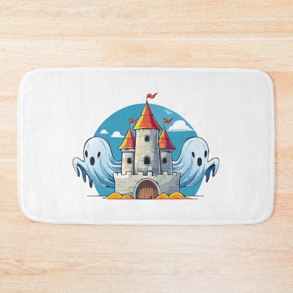 Item preview, Halloween haunted castle with spooky ghosts, spooky house and ghost designed and sold by Danler.