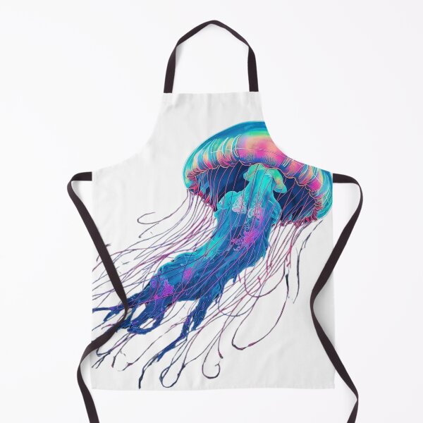 Item preview, Neon Dream Jellies | Iridescent Psychedelic Jellyfish Art designed and sold by Caira-Design.