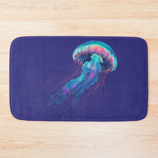 Item preview, Neon Dream Jellies | Iridescent Psychedelic Jellyfish Art designed and sold by Caira-Design.