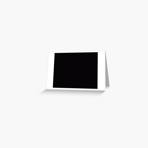 Basic Black Greeting Card