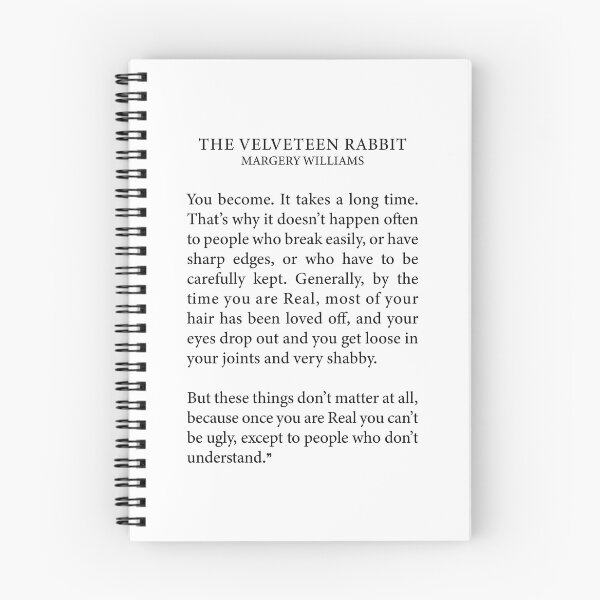 Item preview,  THE VELVETEEN RABBIT MARGERY  You become. It takes a long time. designed and sold by corbrand.