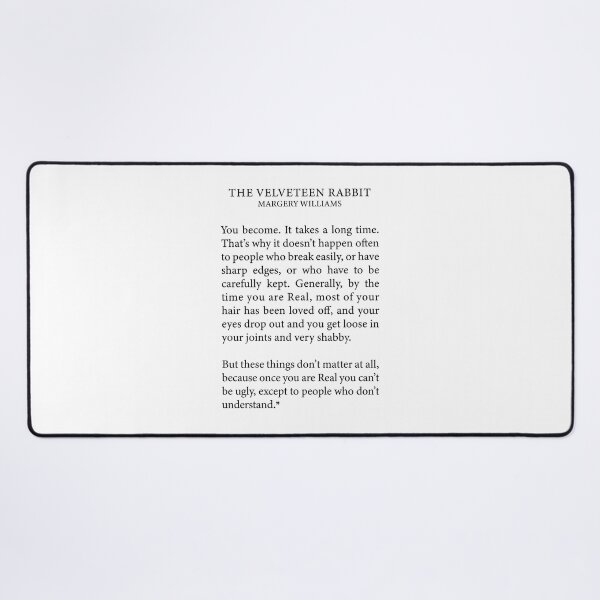 Item preview,  THE VELVETEEN RABBIT MARGERY  You become. It takes a long time. designed and sold by corbrand.
