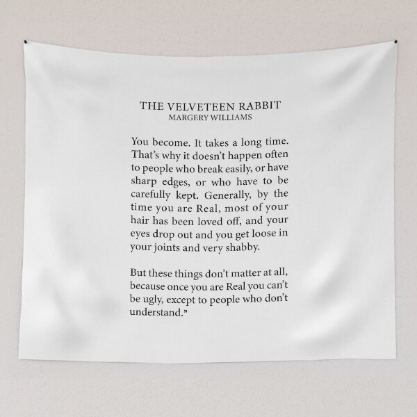 Item preview,  THE VELVETEEN RABBIT MARGERY  You become. It takes a long time. designed and sold by corbrand.
