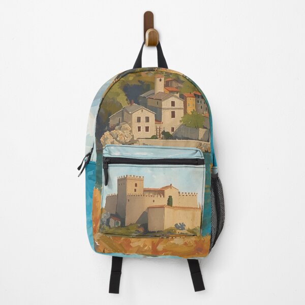 Item preview, Bolsena - Painted Artwork of Lake Bolsena designed and sold by JessArty ⭐⭐⭐⭐⭐.