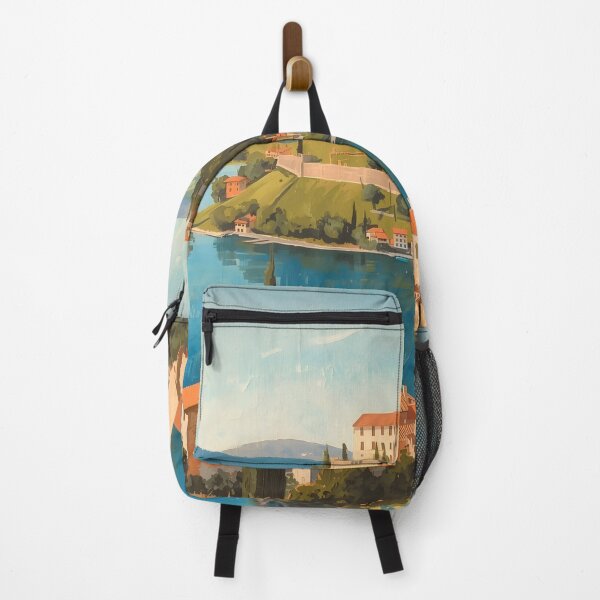 Item preview, Bolsena - Painted Artwork of Lake Bolsena designed and sold by JessArty ⭐⭐⭐⭐⭐.