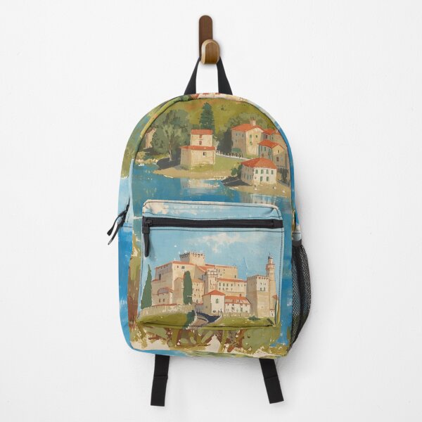 Item preview, Bolsena - Painted Artwork of Lake Bolsena designed and sold by JessArty ⭐⭐⭐⭐⭐.