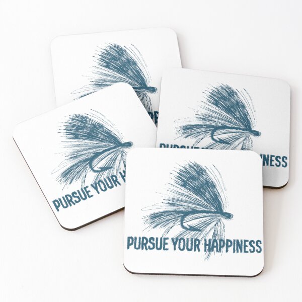 Item preview, Fly Fishing Lure Art with Inspirational Text designed and sold by CivilOrangeDesigns.