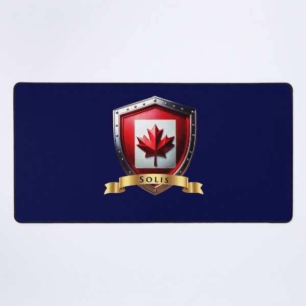 Item preview, Solis Family Canada Shield, Maple Leaf Heraldry Crest designed and sold by Highlandkings.