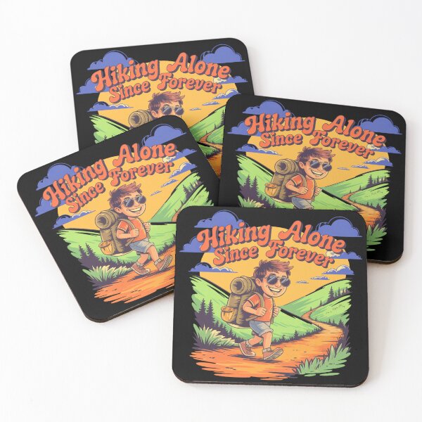 Item preview, Hiking Alone Since Forever – Funny Vintage Outdoor Design designed and sold by CrunchyGoats.