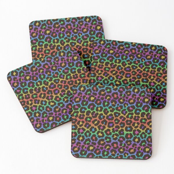 Item preview, Rainbow Leopard Print Pattern - Colorful Animal Spots designed and sold by velvetearth.