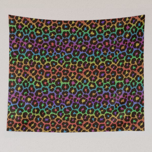 Item preview, Rainbow Leopard Print Pattern - Colorful Animal Spots designed and sold by velvetearth.