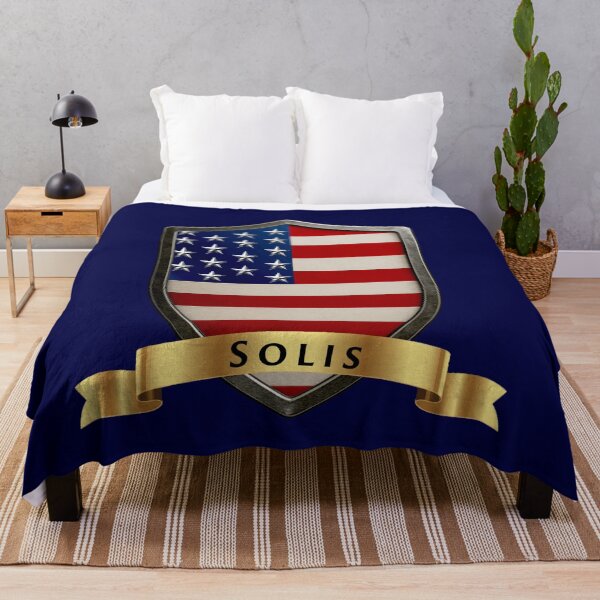 Item preview, Solis Family USA Shield, Stars & Stripes Pride Crest designed and sold by Highlandkings.