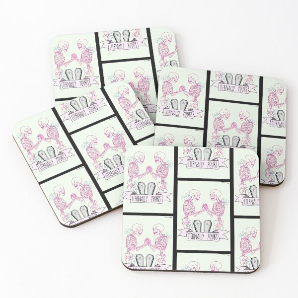 Item preview, Eternally Yours Lyrics Inspired Skeletons designed and sold by Inappropriate Kitty Draws.