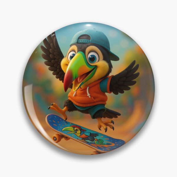Item preview, Skater Keel-Billed Toucan designed and sold by Sillytoe.