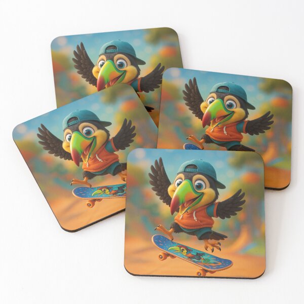 Item preview, Skater Keel-Billed Toucan designed and sold by Sillytoe.