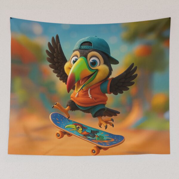 Item preview, Skater Keel-Billed Toucan designed and sold by Sillytoe.