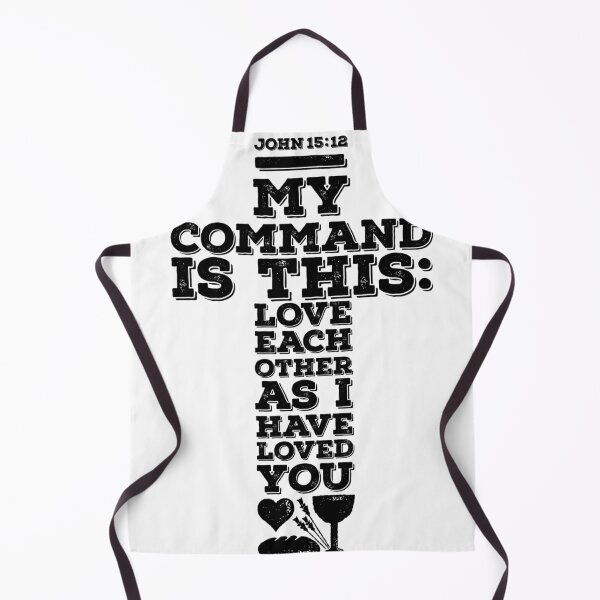Item preview, Christian Word Cross Typography Art John 15:12 My Command is This designed and sold by CivilOrangeDesigns.