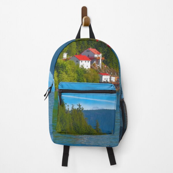 Item preview, Dryad Point Lighthouse, Inside Passage BC — Red Roofs on the Edge of the Pacific designed and sold by Fourpointstudio.