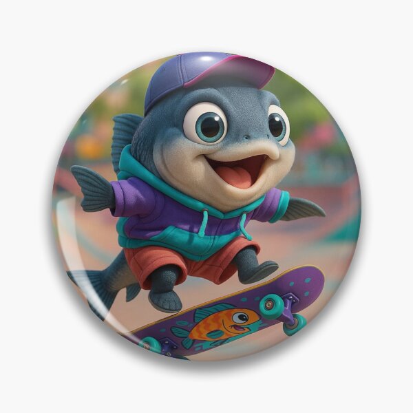Item preview, Skater King Mackerel Fish designed and sold by Sillytoe.