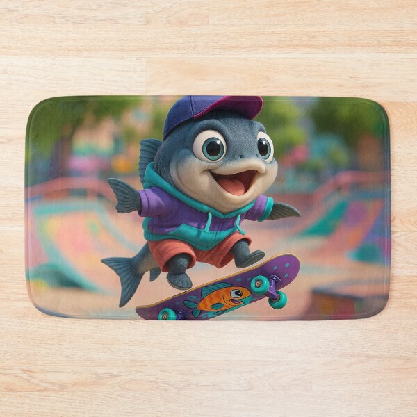Item preview, Skater King Mackerel Fish designed and sold by Sillytoe.