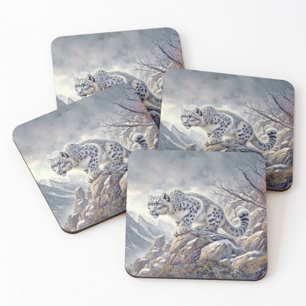 Item preview, Snow Leopard the Huntress designed and sold by candiscamera.