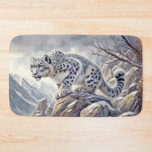 Item preview, Snow Leopard the Huntress designed and sold by candiscamera.