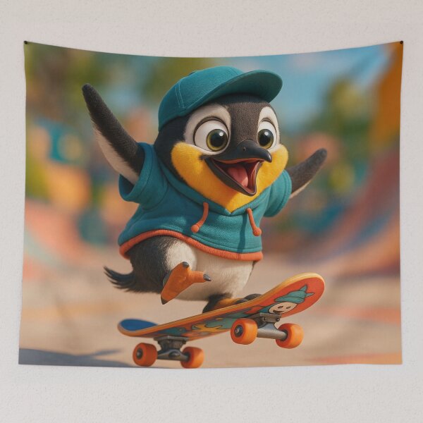 Item preview, Skater King Penguin designed and sold by Sillytoe.