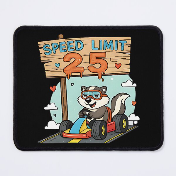 Item preview, Speed Limit 25 Funny Animal Racing Humor Cartoon Skunk Driving Design For Car Lovers And Birthday Fans designed and sold by ArtDesignTp.
