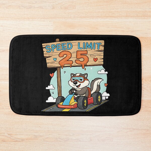 Item preview, Speed Limit 25 Funny Animal Racing Humor Cartoon Skunk Driving Design For Car Lovers And Birthday Fans designed and sold by ArtDesignTp.