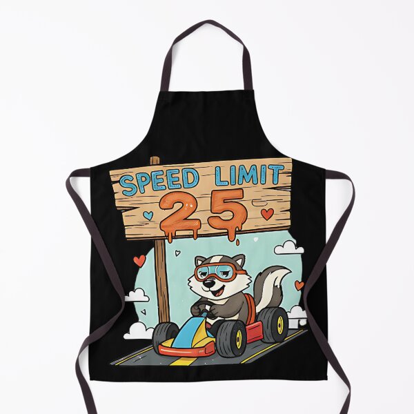 Item preview, Speed Limit 25 Funny Animal Racing Humor Cartoon Skunk Driving Design For Car Lovers And Birthday Fans designed and sold by ArtDesignTp.