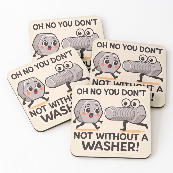 Item preview, Oh No You Don’t – Not Without a Washer! designed and sold by WheelieGdArt.