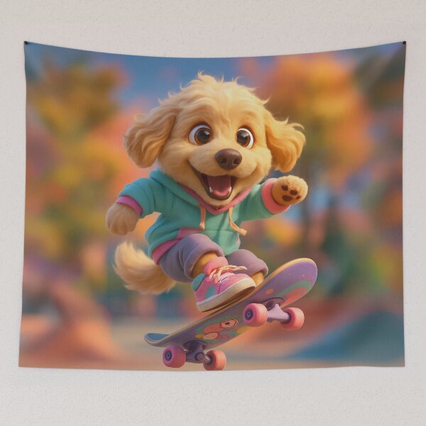 Item preview, Skater Labradoodle designed and sold by Sillytoe.