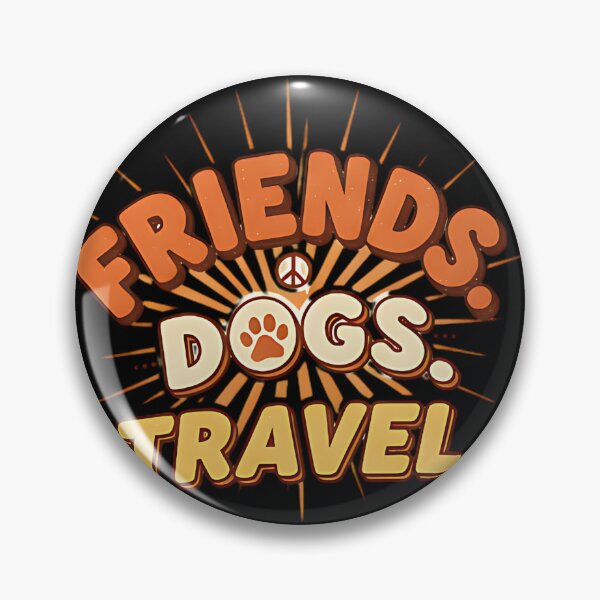 Item preview, Friends Dogs Travel Retro Adventure Cute Pet Lover Design For Animal Fans And Travel Enthusiasts designed and sold by ArtDesignTp.