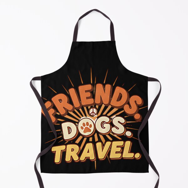 Item preview, Friends Dogs Travel Retro Adventure Cute Pet Lover Design For Animal Fans And Travel Enthusiasts designed and sold by ArtDesignTp.