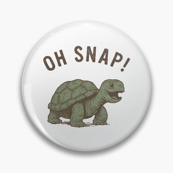 Item preview, Oh Snap Funny Snapping Turtle Joke designed and sold by RosePearce.