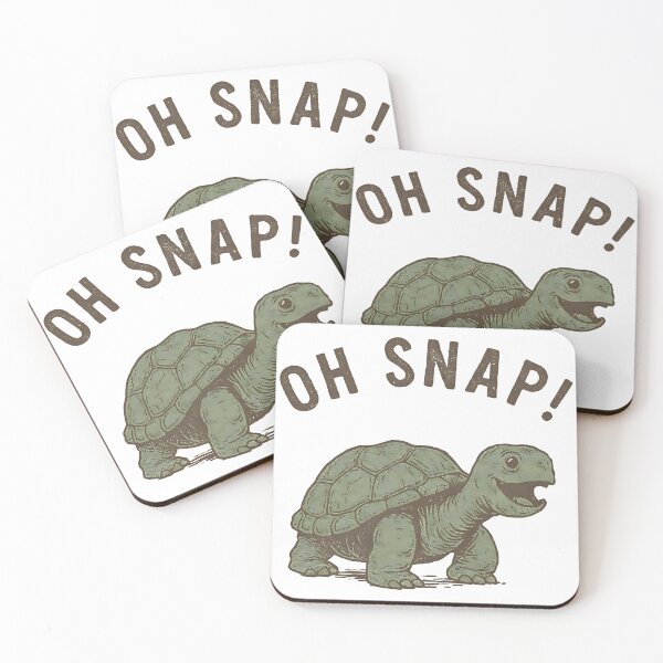 Item preview, Oh Snap Funny Snapping Turtle Joke designed and sold by RosePearce.