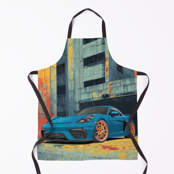 Item preview, Porsche 718 Cayman GT4 Vibrant Pop Art Print designed and sold by AutoPopStudio.