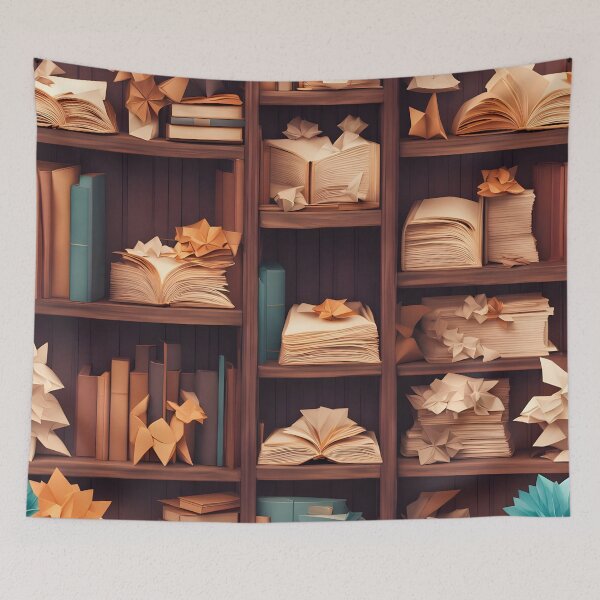 Item preview, Origami Art - Shelves of Imagination designed and sold by ArtfulFolds.