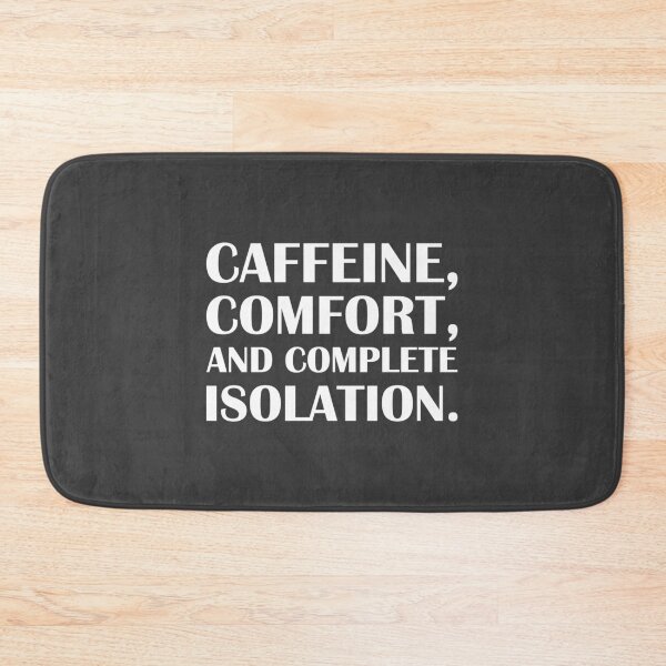 Item preview, Caffeine, Comfort, and Complete Isolation. / Introvert Joke Funny T-Shirt Label designed and sold by introvertvibes.